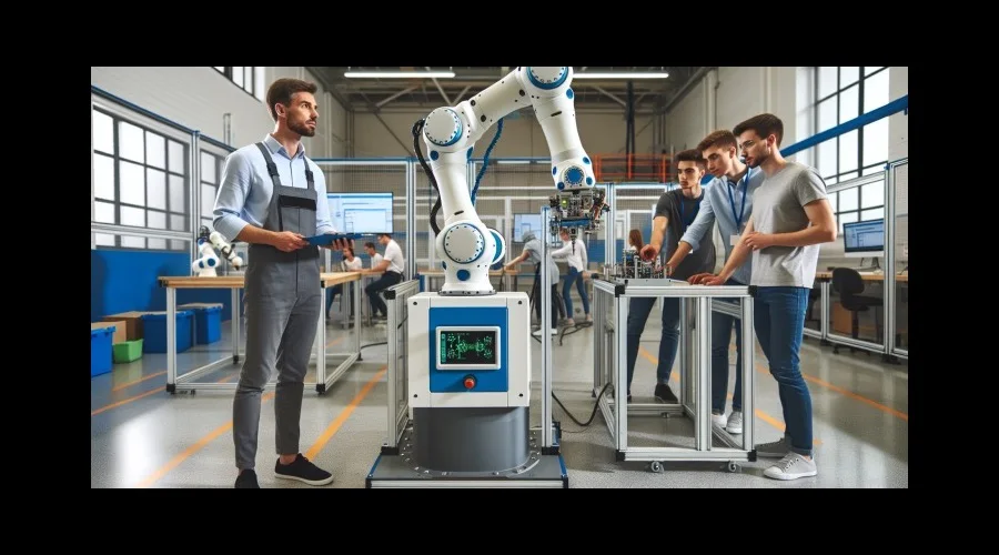 Kollaboratív robotok alapszintű kezelője és programozója képzés a MODELLO Intézetben — cobot programozás gyakorlati oktatáson